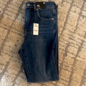 Skinny high rise jeans